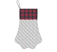 Barber Shop Monochrome Style Print Christmas Pet Socking Festive Dog Paw Xmas Pets Gift For Seasonal Party Supplies