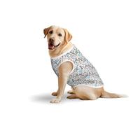 Barber Shop Monochrome Styleprint Medium Large Pets Vest Breathable Summer Lightweight Sleeveless Tank Top T-Shirt