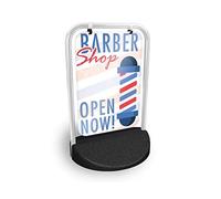 Barber Shop Open Now Eco Swinger Pavement Sign MEGA Listing Outdoor Street Advertising Display…