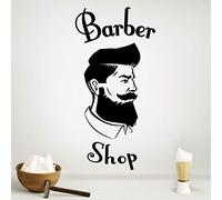 Barber shop sign wall sticker decor window signs vinyl home stickers barbershop decoration mural decal hair salon self adhesive beauty salon lettering poster windows stylist safety accessories haircut