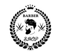 Barber Shop Sign Window Decoration Wall Stickers Accessories for Barber Shop Beauty Salon Wall Decal Barbershop Logo Extra Large - 70x75cm