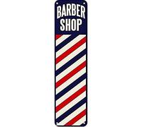 Barber Shop Signs Aluminum Metal Plaque Rustic Tin Sign Retro Wall Decor 4x16 Inch