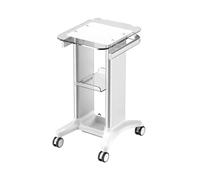 Barber Shop Trolley,2-Tier Aluminum Shelf,Rolling Cart for Beauty Instruments,for Beauty Salons and Home Use