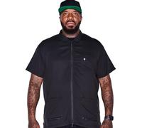 Barber Strong Barber Jacket, Men's Black, Hair Repellent, Lightweight and Breathable Vented Side Panels, Features Easy Hair Removal and 2-Way Zipper Closure, 2X, Great for Pet Grooming