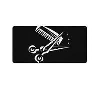 Barber Stuff Non-Slip Mouse Pads Funny Desk Mat Rubber Laptop Writing Mat for Gamer Office Home 30x60cm