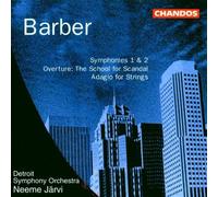 Barber: Symphonies Nos. 1 & 2: The School for Scandal Overture, Adagio for Strings by Samuel Barber (1999-04-06)