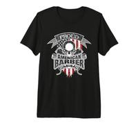 Barber T-Shirt American Flag Premium T-Shirt