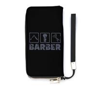 Barber Tool Trucker Slim Wallet for Women Long Purse Cute Clutch Wristlet Handbag Card Holders