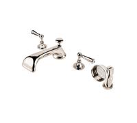 Barber Wilsons 4 Hole Deck Mounted Bath Filler & Hand Shower Set - 3484SET Finish: Chrome, Tap Head Style: Crosshead Traditional Washer (full turn