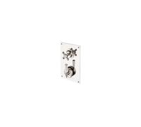 Barber Wilsons Concealed Regent Thermostatic Shower Valve with a 2 way Diverter and 2x Metal Levers Finish: Weathered Bronze, Tap Head Style: 2 x Meta