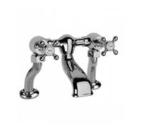 Barber Wilsons Deck Mounted Bath Filler Tap - 3300 Finish: Chrome, Tap Head Style: Traditional Ceramic Quarter Turn Cartridge (GCD)