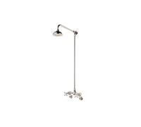 Barber Wilsons Manual Shower Mixer With Fixed Riser - R5300 Finish: Polished Brass, Tap Head Style: China Lever Ceramic Disc (1/4 turn)
