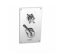 Barber Wilsons Recessed Thermostatic Dual Control Shower Mixer - PS53C1 Finish: Polished Brass, Tap Head Style: Metal Lever