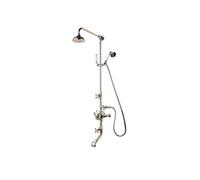 Barber Wilsons Thermostatic Dual Control Shower & Bath Filler Tap With Shower Arm & Rose - 5700BA Finish: Polished Brass, Shower Rose: 5 Inch