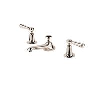 Barber Wilsons Three Hole Basin Mixer With 140mm Spout & Pop-up Waste - 6455 Finish: Inca, Tap Head Style: Crosshead Ceramic Disc (1/4 turn), Sh