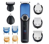BarberBoss 5-in-1 Beard Trimmer for Men, Waterproof Detail Trimmer with Hair Clippers, LED Display, Complete Men’s Grooming Kit, Men’s Body Groomer