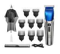 Barberboss Beard and Hair Trimmer, Nose Trimmer, Men's Grooming Kit, Waterproof, 4 Speed Settings, Cordless Hair Clippers