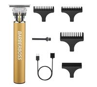 BarberBoss Beard & Hair Trimmer for Men: Rechargeable, Cordless Stubble Trimmer with Precision Blades, Ideal for Beard, Mustache & Facial Hair Grooming, Hair Trimmer Men