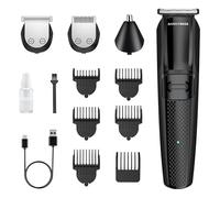 BarberBoss Beard Trimmer Men, Hair Clippers Men, All-in-One Mens Grooming Kits, Hair Trimmer Men, Cordless Clippers for Men Haircut, Face Grooming, Nose Hair Trimmer QR-6055