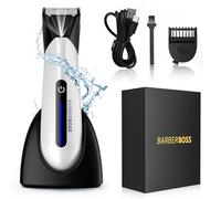 BARBERBOSS Body Groomer Men, Mens Ball Shaver, Groin & Body Hair Trimmer, Pubic Hair Trimmer for Men, Body Shavers for Men, Balls Trimmer Men, Men's Pube Trimmer