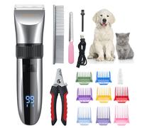 BarberBoss Cordless Dog Grooming Clipper - Waterproof, Ceramic Blades,
