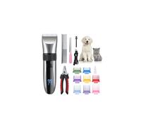 BarberBoss Cordless Dog Grooming Clipper - Waterproof, Ceramic Blades, LED Display, Fast Charging, Electric Pet Clippers for Dogs Cats Pets Hair