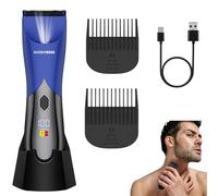 BarberBoss Men’s Cordless Body Groomer, Electric Full-Body Groomer, Intimate Shaver with Splashproof Design, Ball & Pubic Hair Shaver for Men