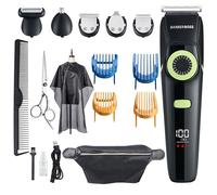 BarberBoss Men’s Grooming Kit - Beard Trimmer, Hair Clippers, Nose Trimmer, Waterproof Trimmer for Men, Cordless Hair Trimmer, All-in-One Grooming Set