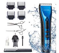 Barberboss Professional Hair Trimmer, Beard Trimmer, Shaver for Men & Boys, Waterproof, Cordless, Rechargeable Hair Trimmer, LED Display, Three Speed Adjustment, QR-2081