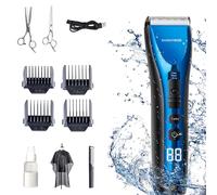 Barberboss Rechargeable Beard Trimmer, Professional Shaver for Men & Boys, Three Speed Adjustment, Cordless Hair Trimmer Men, Waterproof Design, All-in-One Men's Grooming Kit