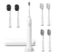 BarberBoss Sonic Electric Toothbrush, Pressure Sensor Toothbrush for Adults, 5 Brushing Modes, Smart Timer, Whitening & Gum Care, Travel Case, Portable Electric Toothbrush