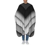 Barbers Cape Black White Pattern Minimalist Hairdressers Gown Barber Accessories Barber Gown Waterproof Cape For Hair Cutting For Shampoo Hairdressers Barbershop 140X168Cm