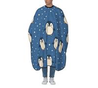 Barbers Cape Cartoon Penguin And White Polka Dots Cutting Gowns Waterproof Barber Gown Unisex Salon Capes Apron For Shampoo Coloring Styling Barbershop 140X168Cm
