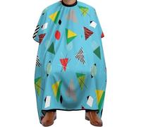 Barbers Cape Colorful Mid Retro Harlequin Century Modern Vintage Atom Cutting Gowns Waterproof Hairdressers Gown Unisex Barber Gown For Adults Coloring Styling Shampoo 140X168Cm
