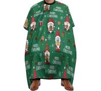 Barbers Cape Funny Gnomes Christmas Tree Green Cape For Hair Cutting Waterproof Cutting Gowns Barber Accessories Barber Gown For Barbershop Hairdressers Coloring Styling 140X168Cm
