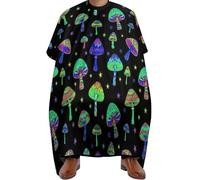 Barbers Cape Goth Gothic Magic Hippies Trippy Mushroom Cape For Hair Cutting Hair Styling Hairdressers Gown Waterproof Barber Gown For Hairdressers Shampoo Barbershop 140X168Cm