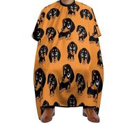 Barbers Cape Long Haired Dachshund Dog Weiner Funny Cute Cutting Gowns Barber Accessories Salon Capes Apron Waterproof Hairdressers Gown For Barbershop Hairdressers Coloring Styling 140X168Cm