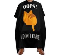 Barbers Cape Oops Don’T Care Cat Salon Capes Apron Unisex Cutting Gowns Professional Cape For Hair Cutting For Adults Barbershop Shampoo 140X168Cm