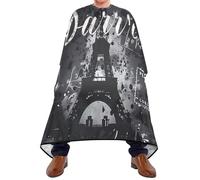 Barbers Cape Paris Eiffel Tower Barber Gown Waterproof Cape For Hair Cutting Barber Accessories Cutting Gowns For Coloring Styling Barbershop Hairdressers 140X168Cm