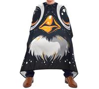 Barbers Cape Penguin Cape For Hair Cutting Unisex Cutting Gowns Waterproof Salon Capes Apron For Hairdressers Shampoo Coloring Styling 140X168Cm
