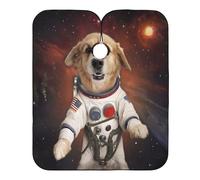 Barbers Cape Space Astronaut Dog Salon Capes Apron Professional Barber Gown Barber Accessories Cutting Gowns For Barbershop Hairdressers Kids 140X168Cm