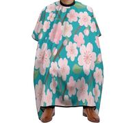 Barbers Cape Spring Pink Bloom Trees Cherry Flowers Art Cape For Hair Cutting Waterproof Salon Capes Apron Hair Styling Hairdressers Gown For Coloring Styling Hairdressers Shampoo 140X168Cm