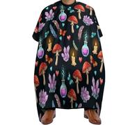Barbers Cape Witch Witchy Goth Magic Mushrooms Cutting Gowns Salon Barber Gown Waterproof Cape For Hair Cutting For Coloring Styling Hairdressers Shampoo 140X168Cm