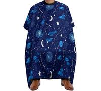 Barbers Cape Zodiac Constellation Galaxy Starry Night Stars Glow In The Dark Midnight Cutting Gowns Waterproof Barber Gown Hair Styling Salon Capes Apron For Styling Adults Shampoo 140X168Cm
