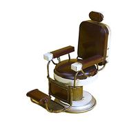 Barber'S Chair Vintage Mini Handmade American Decor Art Model Toy for Gift Small Round