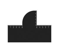 Barbers Enhancement Card, Hairline Shape Up Grooming Tool, 5.91x4.33x0.39 Inches Lightweight with Measurement Indicators, Smooth Shaving Guide for Hairdressers, Men, Teens