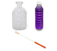 Barber's Handmade Singeing Stick | Turkish Traditional Ear Hair Removal Tool Set | 1x Clear Glass Jar & 1x Methylated Spirits 250ml & 1x Singeing Stick