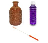 Barber's Handmade Singeing Stick | Turkish Traditional Ear Hair Removal Tool Set | 1x Orange Glass Jar & 1x Methylated Spirits 250ml & 1x Singeing Stick
