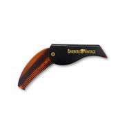 Barbers Vintage Folding Comb - Tortoise Shell Finish. Deluxe Handmade Pocket Flip Comb for Men's Beard & Moustache Grooming. Small