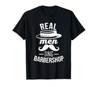 Barbershop Quartet Singing Real Men Sing Barbershop T-Shirt, Men, Black, Large